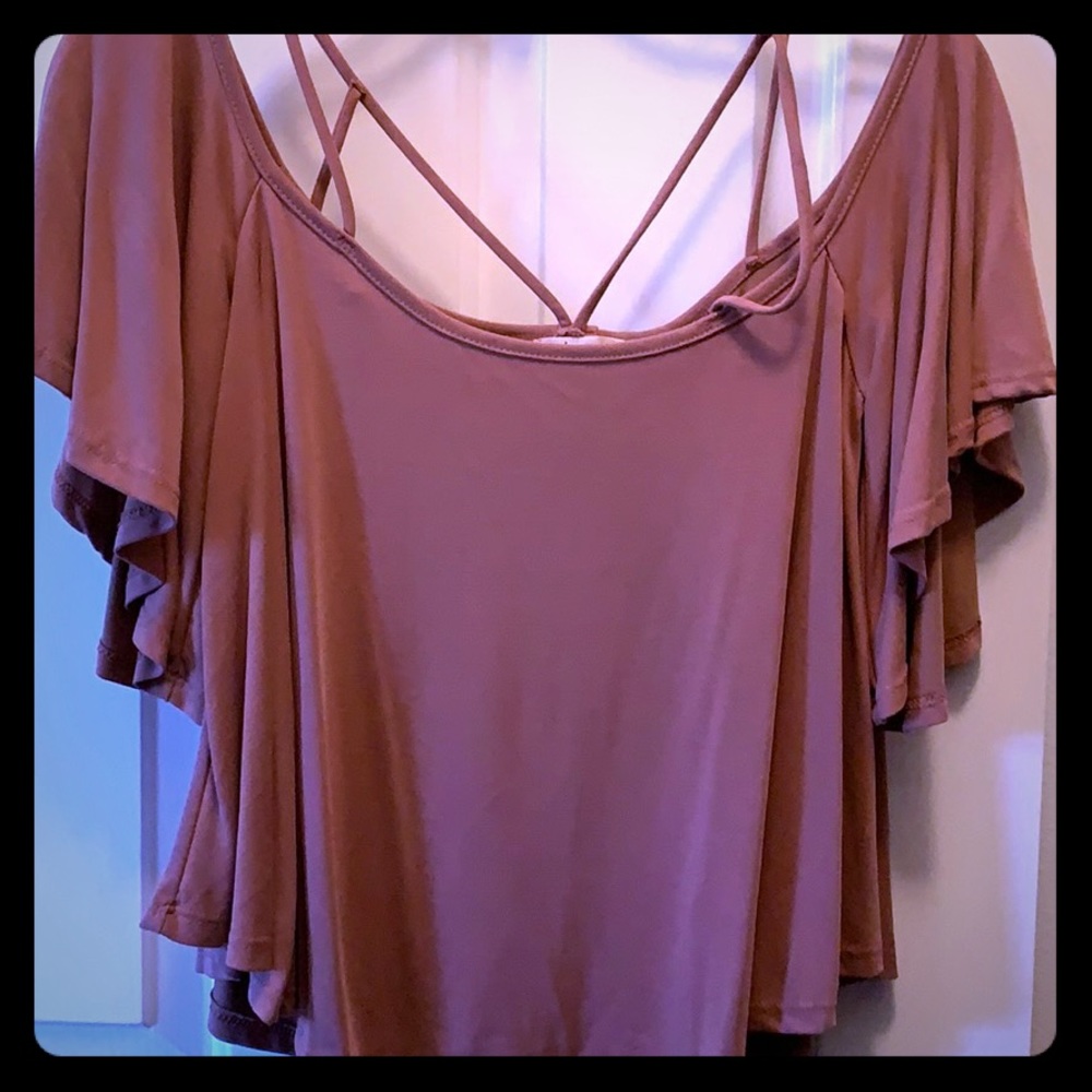 Cute and soft strappy cropped maybe top Nordstrom